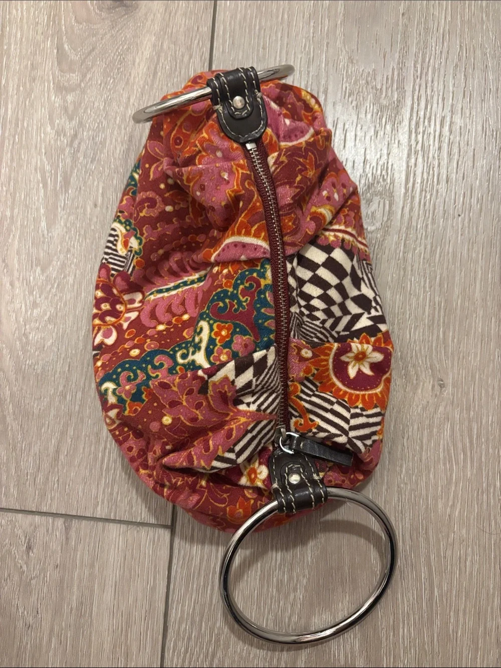 kate spade Floral Ring-Handle Wristlet